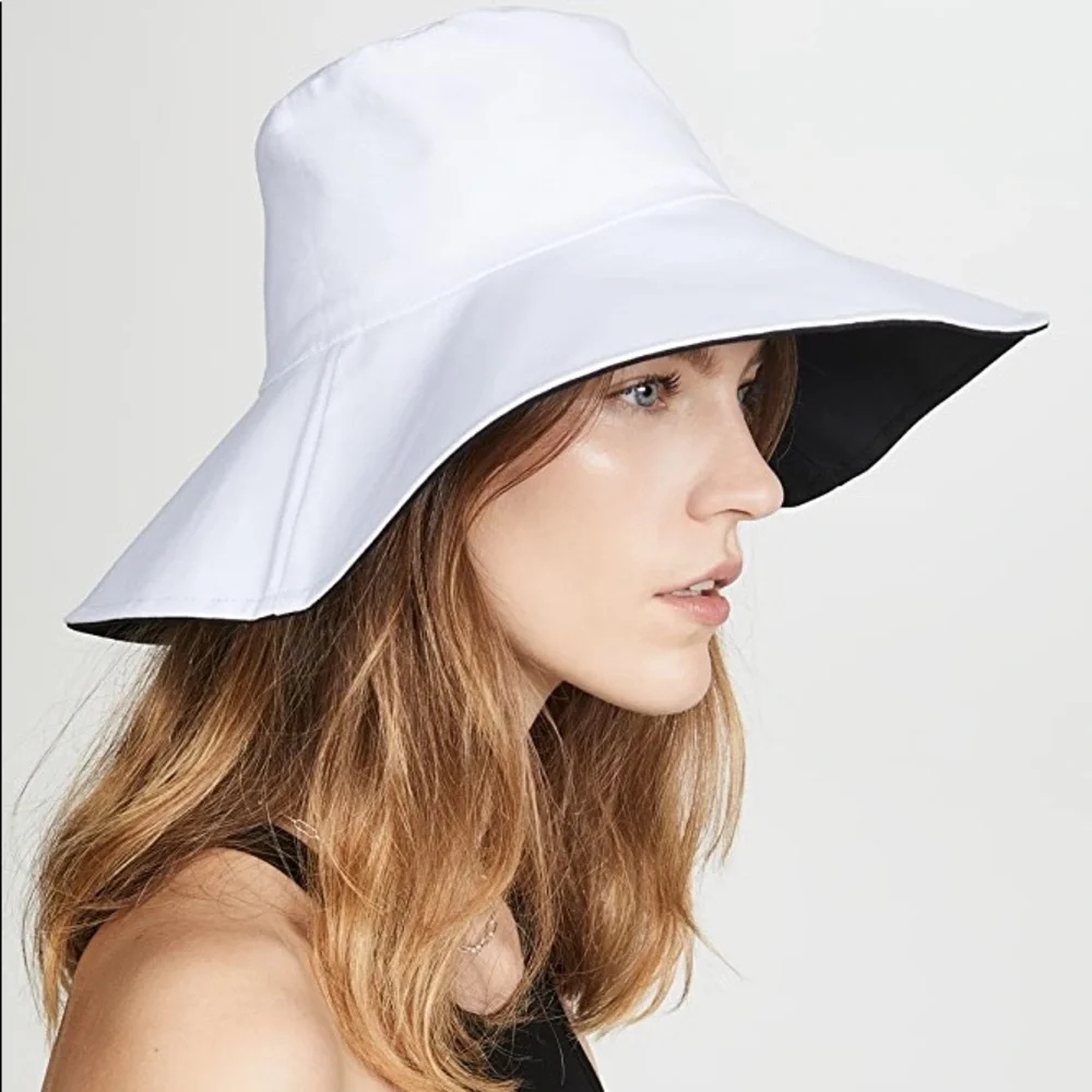 Anthropologie-Reversible Canvas Bucket Hat